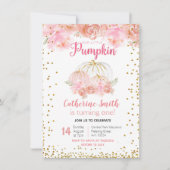 Unser kleiner Pumpkin 1. Geburtstag Einladung (Vorderseite)