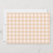 Unser kleiner Pumpkin 1. Geburtstag Foto Einladung (Rückseite)