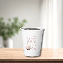Unser kleiner Pumpkin 1. Geburtstag Pappbecher