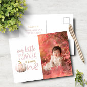 Unser kleiner Pumpkin 1. Geburtstag Postkarte
