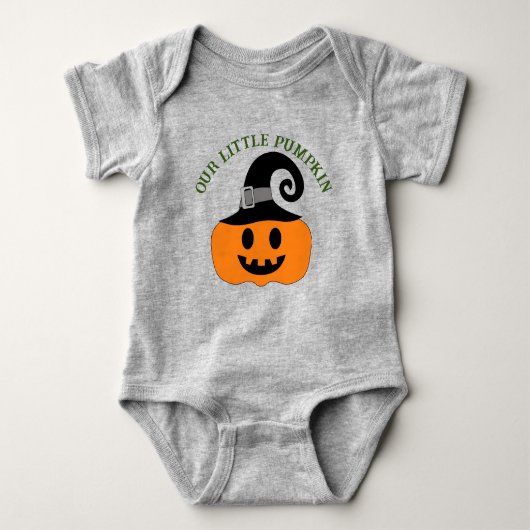 Unser kleiner Pumpkin Baby Jersey Bodysuit Baby Strampler (Vorderseite)