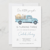 Unser kleiner Pumpkin/Blue Truck Einladung zum Geb (Vorderseite)