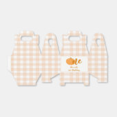 Unser kleiner Pumpkin Boho Orange 1. Geburtstag Geschenkschachtel (Ungefaltet)