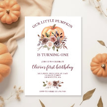 Unser kleiner Pumpkin fallen blumengeschmückt erst