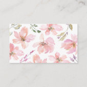 Unser kleiner Pumpkin Floral Diaper Raffle Begleitkarte (Rückseite)