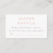 Unser kleiner Pumpkin Floral Diaper Raffle Begleitkarte (Vorderseite)