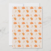 Unser kleiner Pumpkin Herbst 1. Geburtstag Einladung (Rückseite)