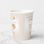 Unser kleiner Pumpkin Herbst 2. Geburtstag Pappbecher (Links)