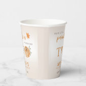 Unser kleiner Pumpkin Herbst 2. Geburtstag Pappbecher (Rechts)