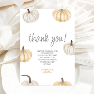 Unser kleiner Pumpkin Niedlich Boho Dankeschön Car Einladung