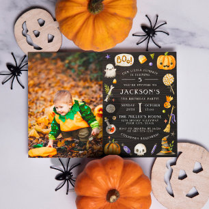 Unser kleiner Pumpkin   Niedliche Geburtstagsparty Einladung