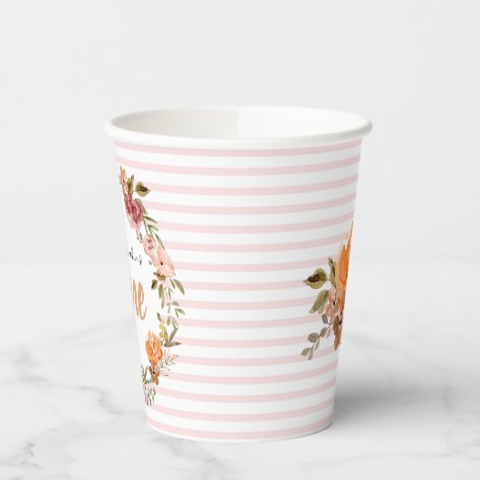 Unser kleiner Pumpkin One Paper Cups ersten Geburt Pappbecher (Links)