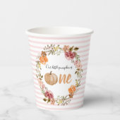 Unser kleiner Pumpkin One Paper Cups ersten Geburt Pappbecher (Vorderseite)