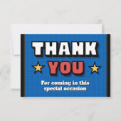 Unser kleiner Rookie ist unterwegs - Danke Karte (Vorderseite)