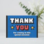 Unser kleiner Rookie ist unterwegs - Danke Karte (Stehend Vorderseite)