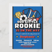 Unser kleiner Rookie ist unterwegs Einladung (Vorderseite)