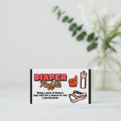 Unser kleiner Rookie ist unterwegs - Windelwickel Begleitkarte (Stehend Vorderseite)