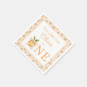 Unser kleiner Schatz wird ein Jahr erste Geburtsta Serviette (Ecke)