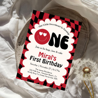 Unser kleiner Schatz wird Eins 1. Geburtstag  Einladung
