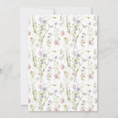 Unser kleiner Schmetterling 1. Geburtstag Pink Was Einladung (Rückseite)