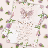 Unser kleiner Schmetterling dreht einen 1. Geburts Einladung