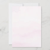 Unser kleiner Schmetterling | Rosa Lila Mädchen Ge Einladung (Rückseite)