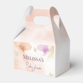 Unser kleiner Schmetterling Wasserfarben Pink Lila Geschenkschachtel (Vorderseite)