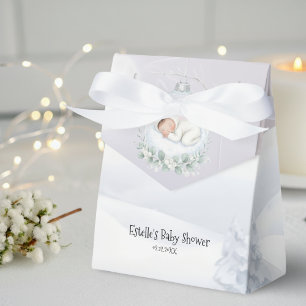 Unser kleiner Schneebaby ist auf dem Weg Winter Ba Geschenkschachtel