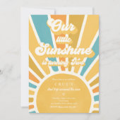 Unser kleiner Sonnenschein 2. Geburtstag Party Ret Einladung (Vorderseite)