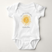Unser kleiner Sonnenschein Baby Strampler (Vorderseite)
