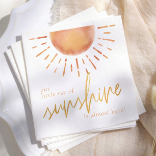 Unser kleiner Sonnenschein Babyparty Serviette