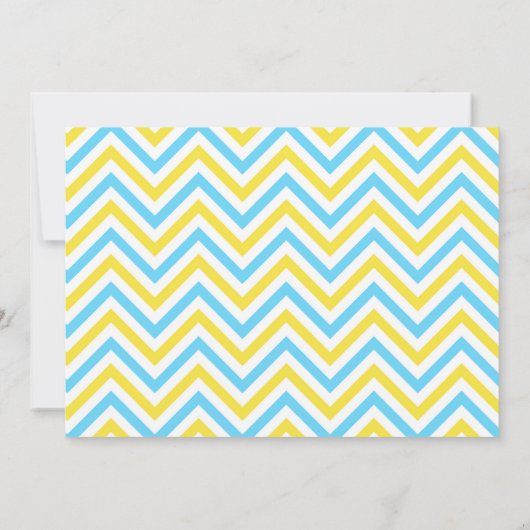 Unser kleiner Sonnenschein Blau und Gelb zum Gebur Dankeskarte (Rückseite)