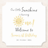 Unser kleiner Sonnenschein dreht einen Niedliche G Untersetzer (Vorderseite)