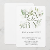 Unser kleiner Sonnenschein Einladung (Vorne/Hinten)