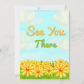 Unser kleiner Sonnenschein - Einladung zum Frühlin (Rückseite)