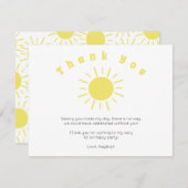 Unser kleiner Sonnenschein Geburtstag danke Ihnen  (Vorne/Hinten)