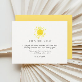 Unser kleiner Sonnenschein Geburtstag danke Ihnen 