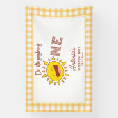 Unser kleiner Sonnenschein ist ein herzlicher Empf Banner (Vertikal)