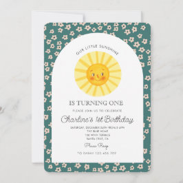 Unser kleiner Sonnenschein macht eine Sonne am 1. Einladung