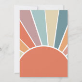 Unser kleiner Sonnenschein macht einen 2. Geburtst Einladung (Rückseite)