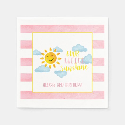 Unser kleiner Sonnenschein Neapel - Gewohnt Serviette (Vorderseite)