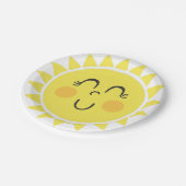 Unser kleiner Sonnenschein Pappteller (Schrägansicht)