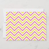 Unser kleiner Sonnenschein Pink und Gelb Geburtsta Dankeskarte (Rückseite)