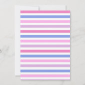 Unser kleiner Sonnenschein-Regenbogen zum Geburtst Einladung (Rückseite)