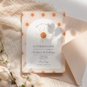 Unser kleiner Sonnenschein Retro Minimal 1. Geburt Einladung