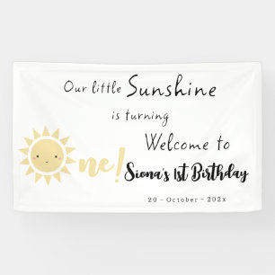 Unser kleiner Sonnenschein wird ein süßer Geburtst Banner