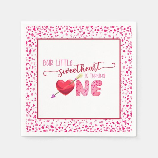 Unser kleiner Sühnchen dreht ONE Napkin - WH Serviette (Vorderseite)