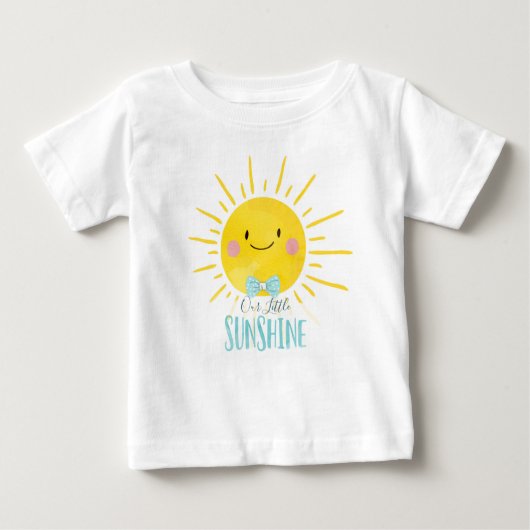 Unser kleiner Sunshine Blue Boy Baby Summer T - Sh Baby T-shirt (Vorderseite)