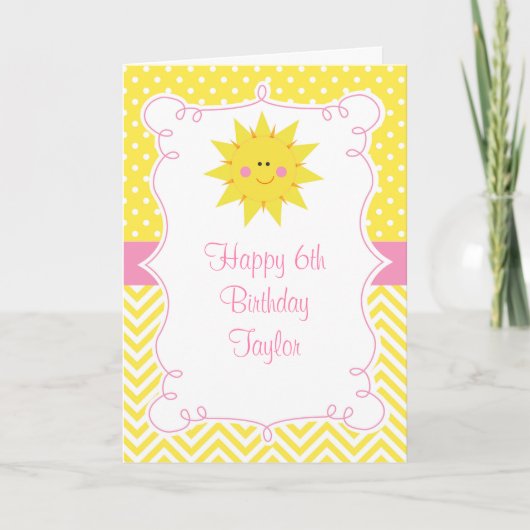 Unser kleiner Sunshine Geburtstag  Karte (Vorderseite)
