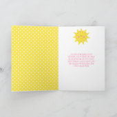 Unser kleiner Sunshine Geburtstag  Karte (Innenseite)
